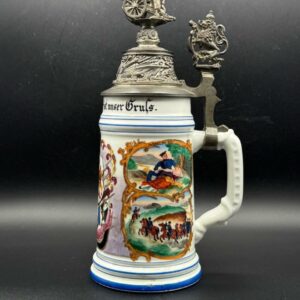 Bavarian Reservist Beer Stein – 2nd Bavarian Field Artillery Regiment “Prinz Luitpold”, Augsburg c.1900