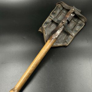 German Folding Entrenching Tool in Carrier.