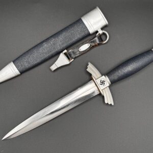 DLV/NSFK Dagger, Model 1937 (aluminum fittings). [Helbig F.&A. GAEFLER, Steinbach]. Manufacturer’s stamp. MINT