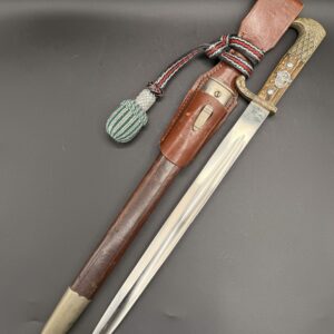 POLICE BAYONET Third Reich period emblem, upgraded from the Weimar-era design. [Carl Eickhorn]. (Matching numbers)
