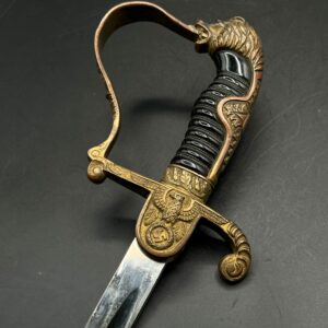 Officer sword of Third Reich Lion Head. [Emil Voos]. Extra eagle on the langet